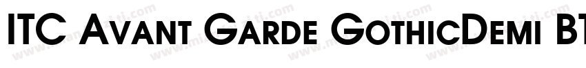 ITC Avant Garde GothicDemi BT字体转换